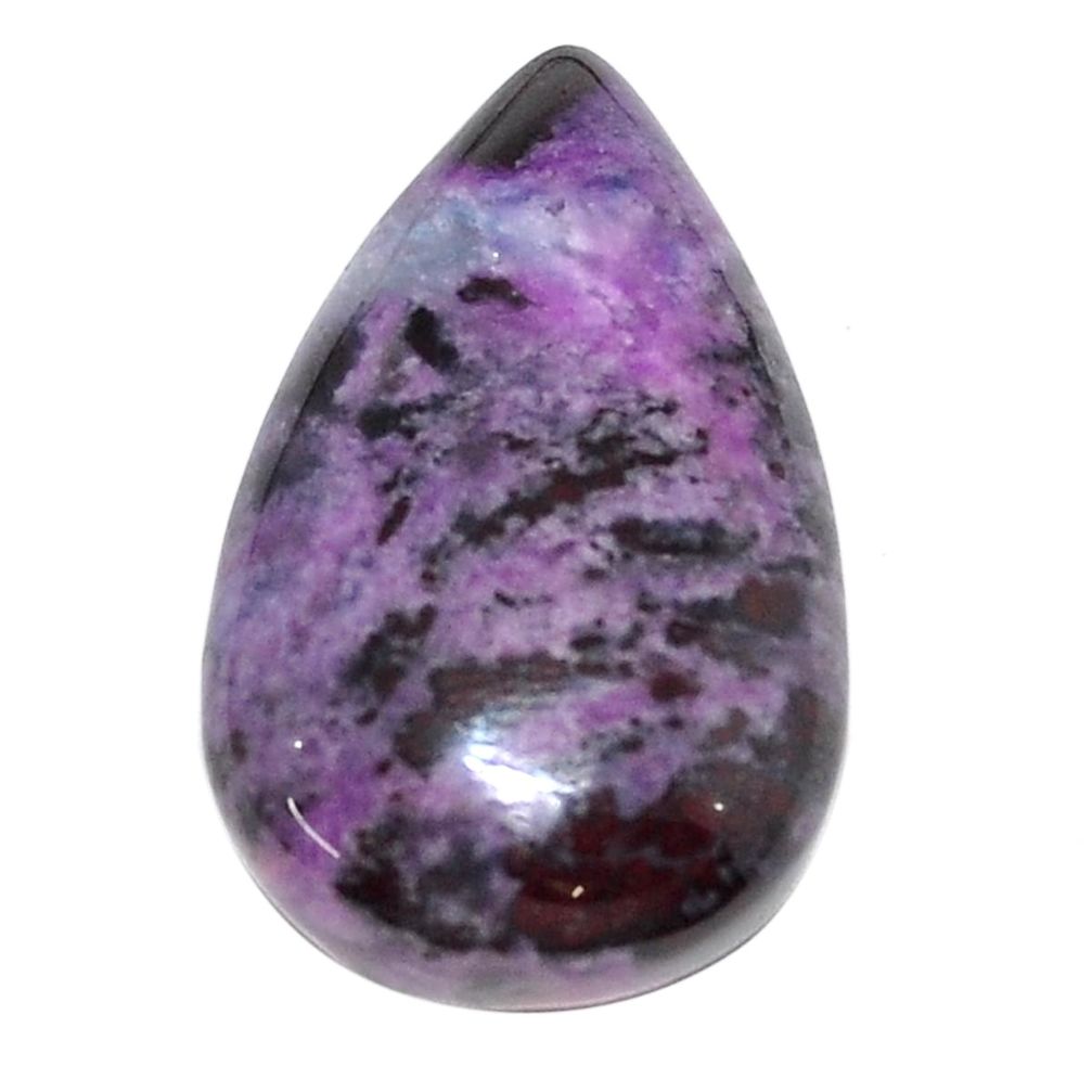Natural 36.30cts sugilite purple cabochon 29x17.5 mm pear loose gemstone s9574