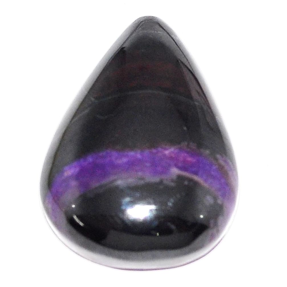 Natural 46.30cts sugilite purple cabochon 30x21 mm pear loose gemstone s9577