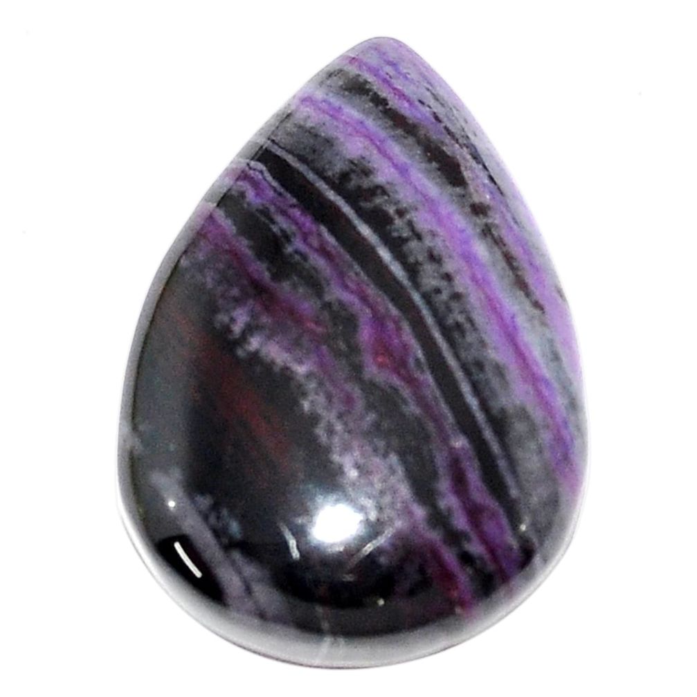 Natural 31.30cts sugilite purple cabochon 28x19 mm pear loose gemstone s9584