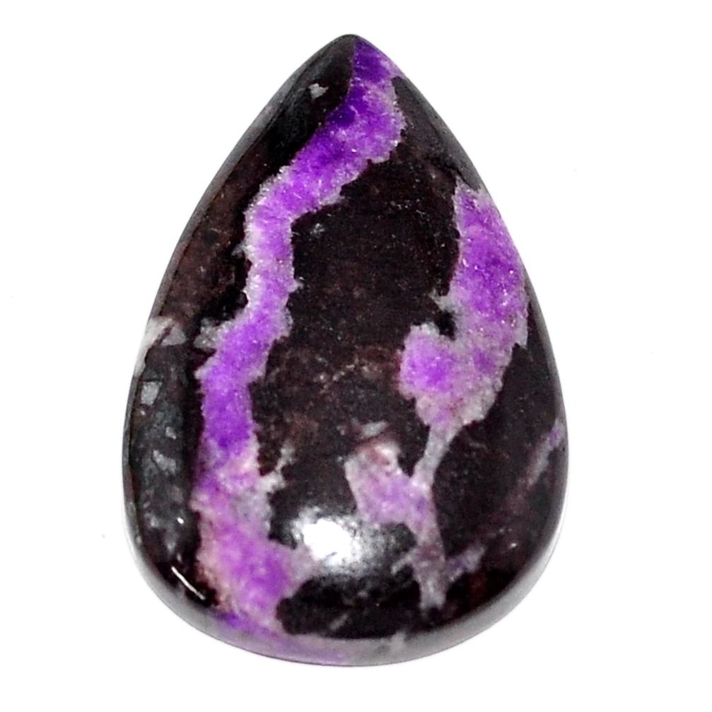 Natural 32.35cts sugilite purple cabochon 31x20 mm pear loose gemstone s9586