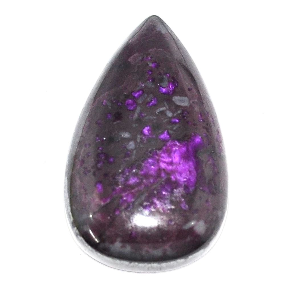 Natural 42.35cts sugilite purple cabochon 33x20 mm pear loose gemstone s9590