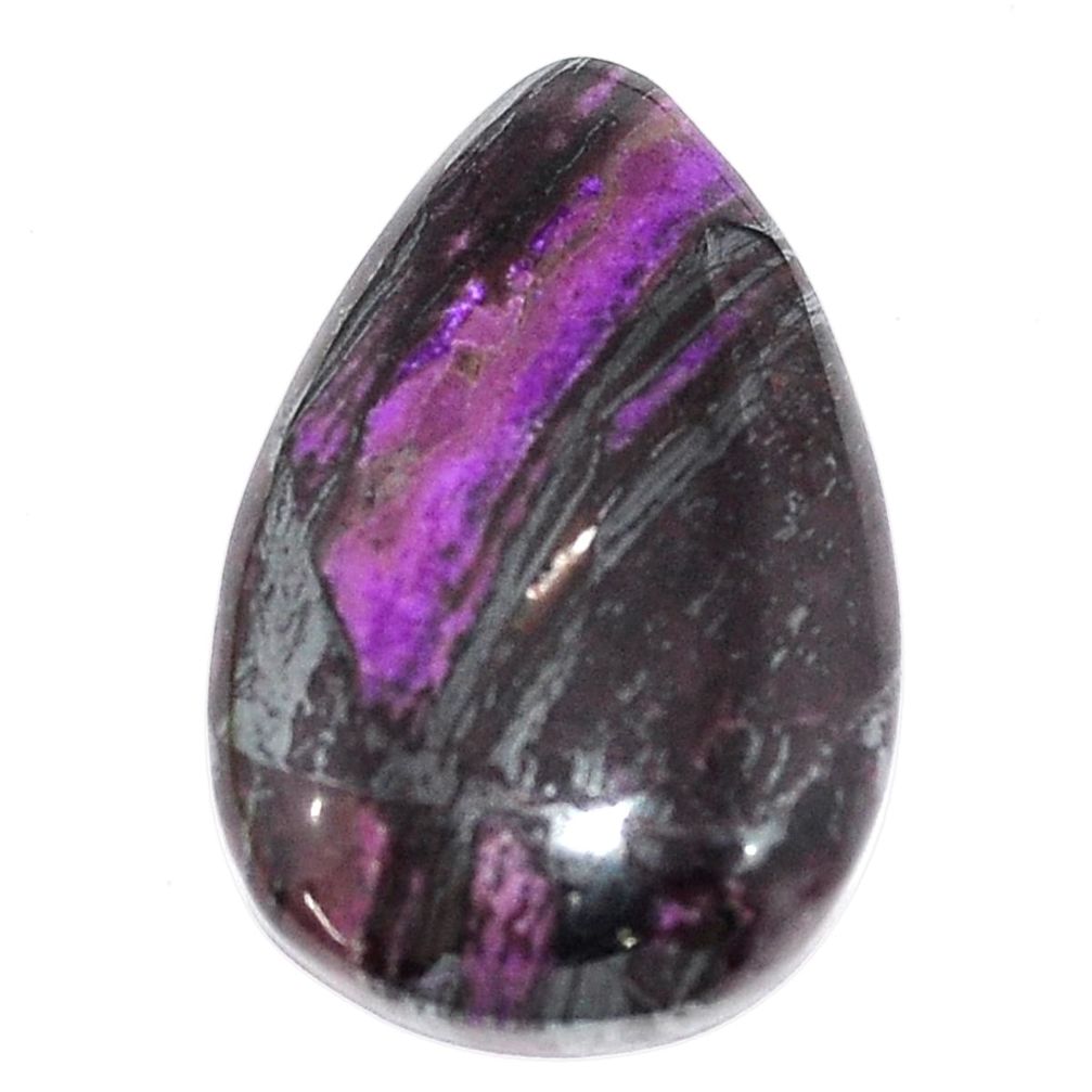Natural 40.15cts sugilite purple cabochon 32x20 mm pear loose gemstone s9592