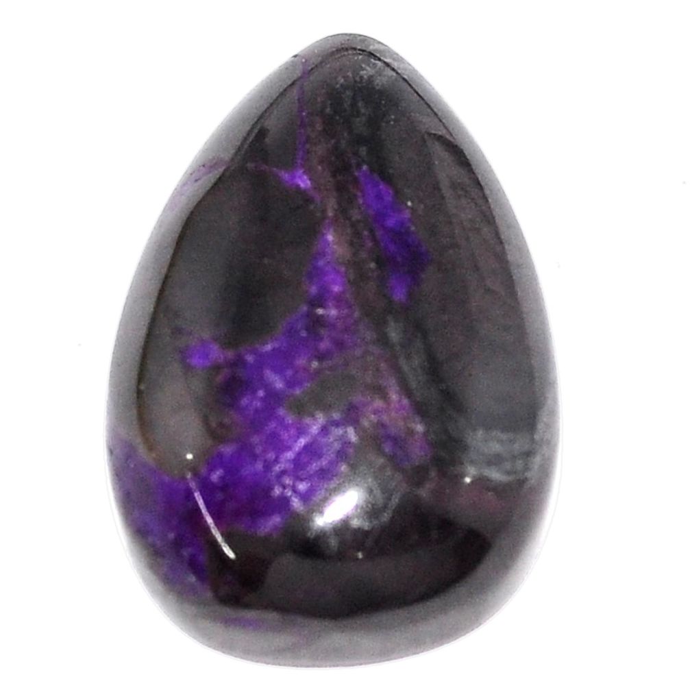 Natural 39.45cts sugilite purple cabochon 29x19 mm pear loose gemstone s9593