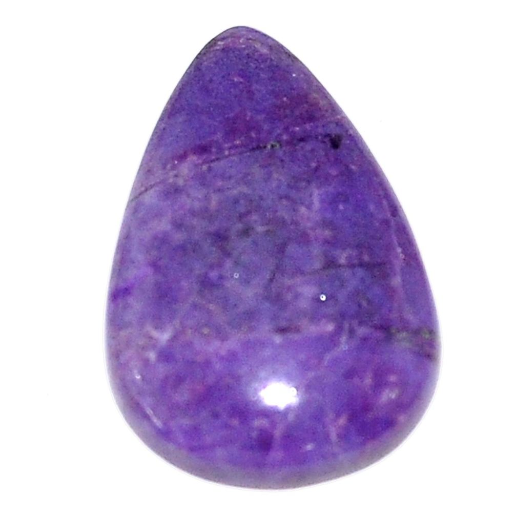 Natural 13.15cts sugilite purple cabochon 25x16 mm pear loose gemstone s9604