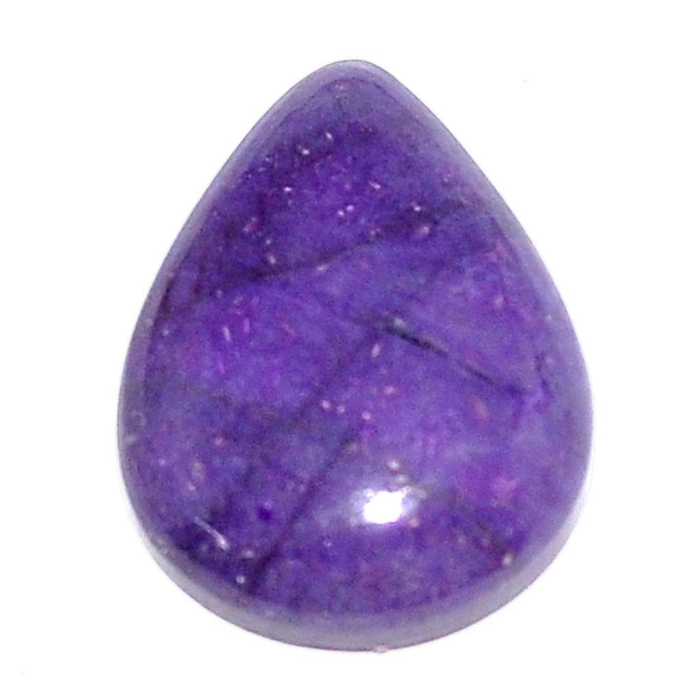 Natural 14.45cts sugilite purple cabochon 23x16.5 mm pear loose gemstone s9605