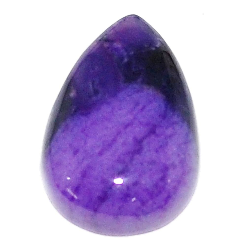 Natural 9.45cts sugilite purple cabochon 17.5x12 mm pear loose gemstone s9607