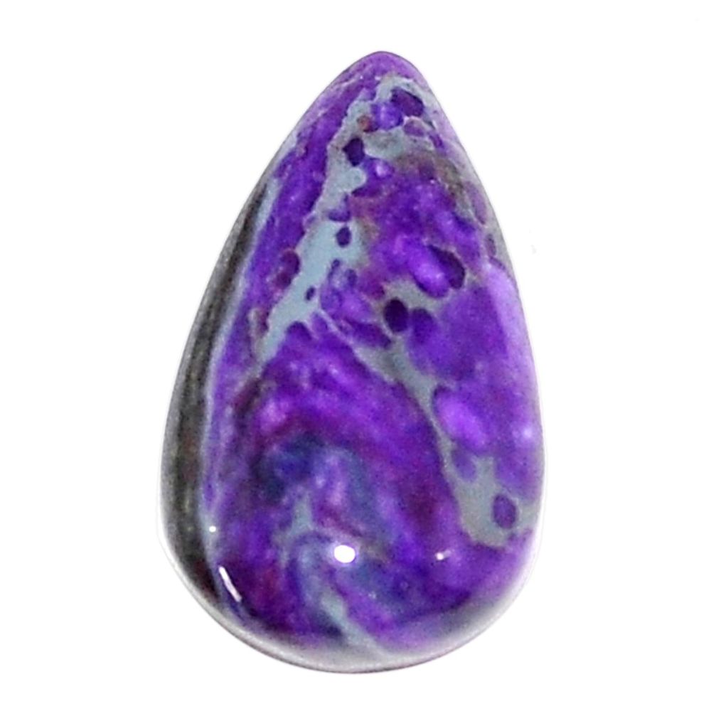 Natural 10.15cts sugilite purple cabochon 20x11 mm pear loose gemstone s9608