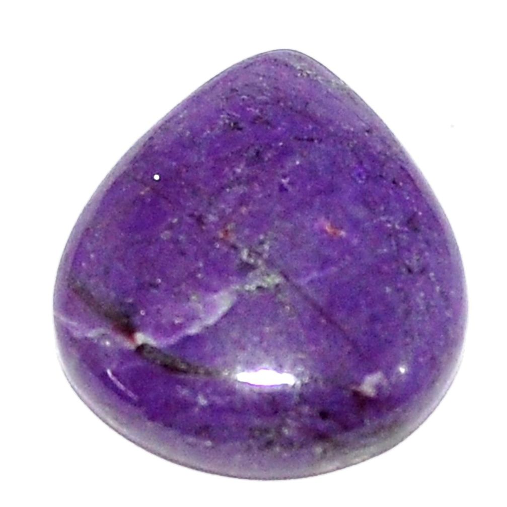 Natural 14.45cts sugilite purple cabochon 19x17 mm pear loose gemstone s9616
