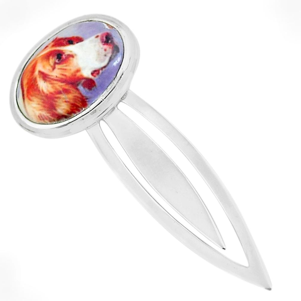8.80cts cameo 925 sterling silver bookmark jewelry c3428