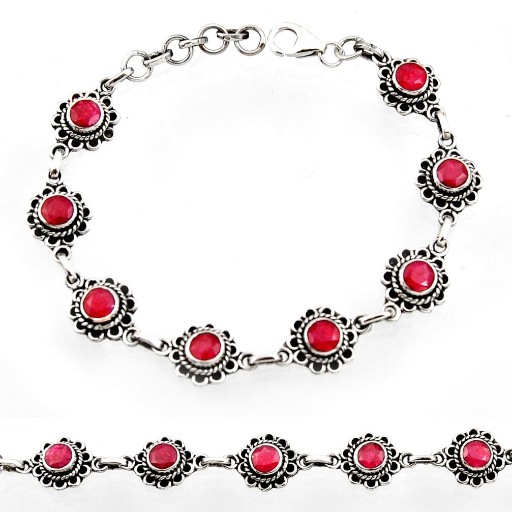 ral red ruby tennis bracelet jewelry d44503