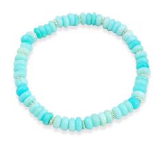 27.49cts adjustable blue larimar quartz 925 silver beads bracelet jewelry u30169