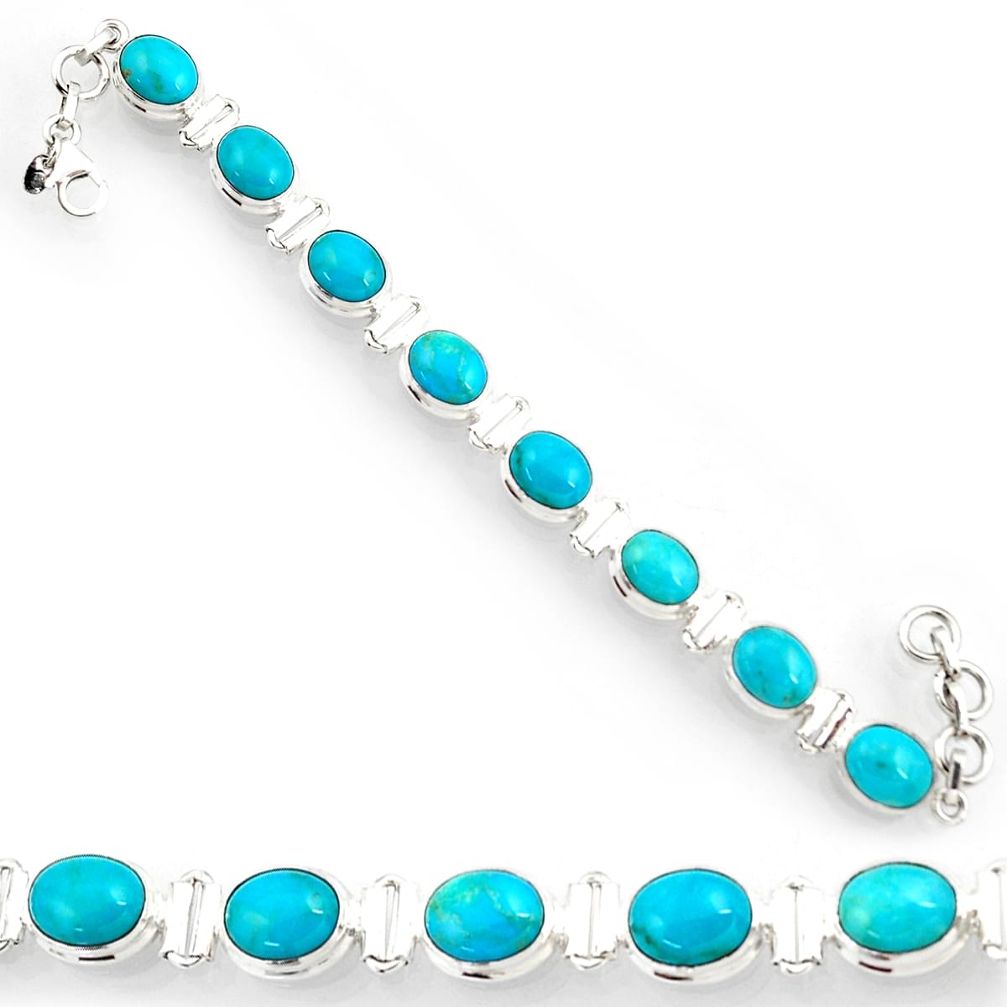 eeping beauty turquoise 925 silver tennis bracelet d44355