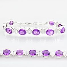  purple amethyst 925 sterling silver bracelet jewelry t59905