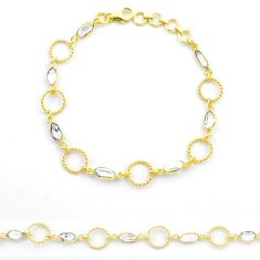 8.37cts natural white herkimer diamond 925 sterling silver bracelet u24920