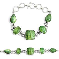 40.17cts natural swiss imperial opal 925 sterling silver tennis bracelet p46009