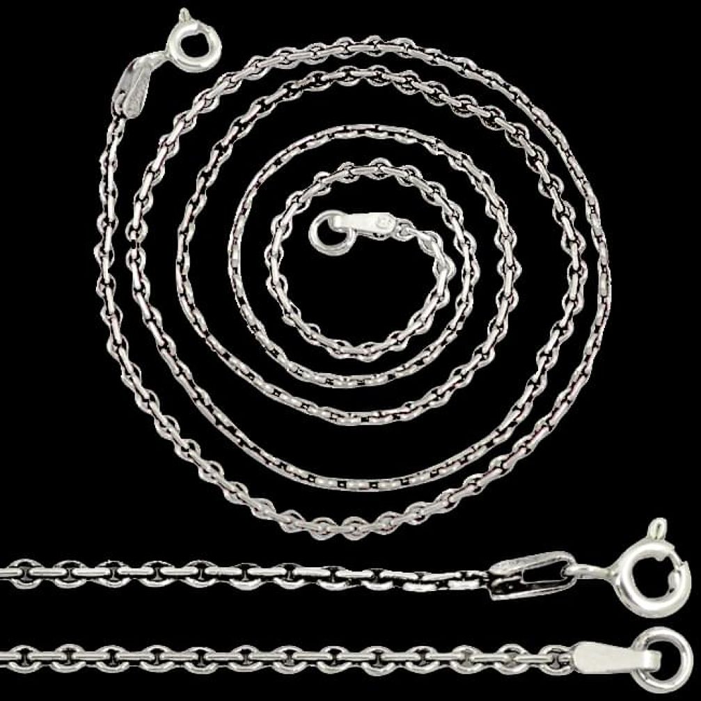 Indonesian bali style solid 925 sterling silver italian link chain jewelry p3812