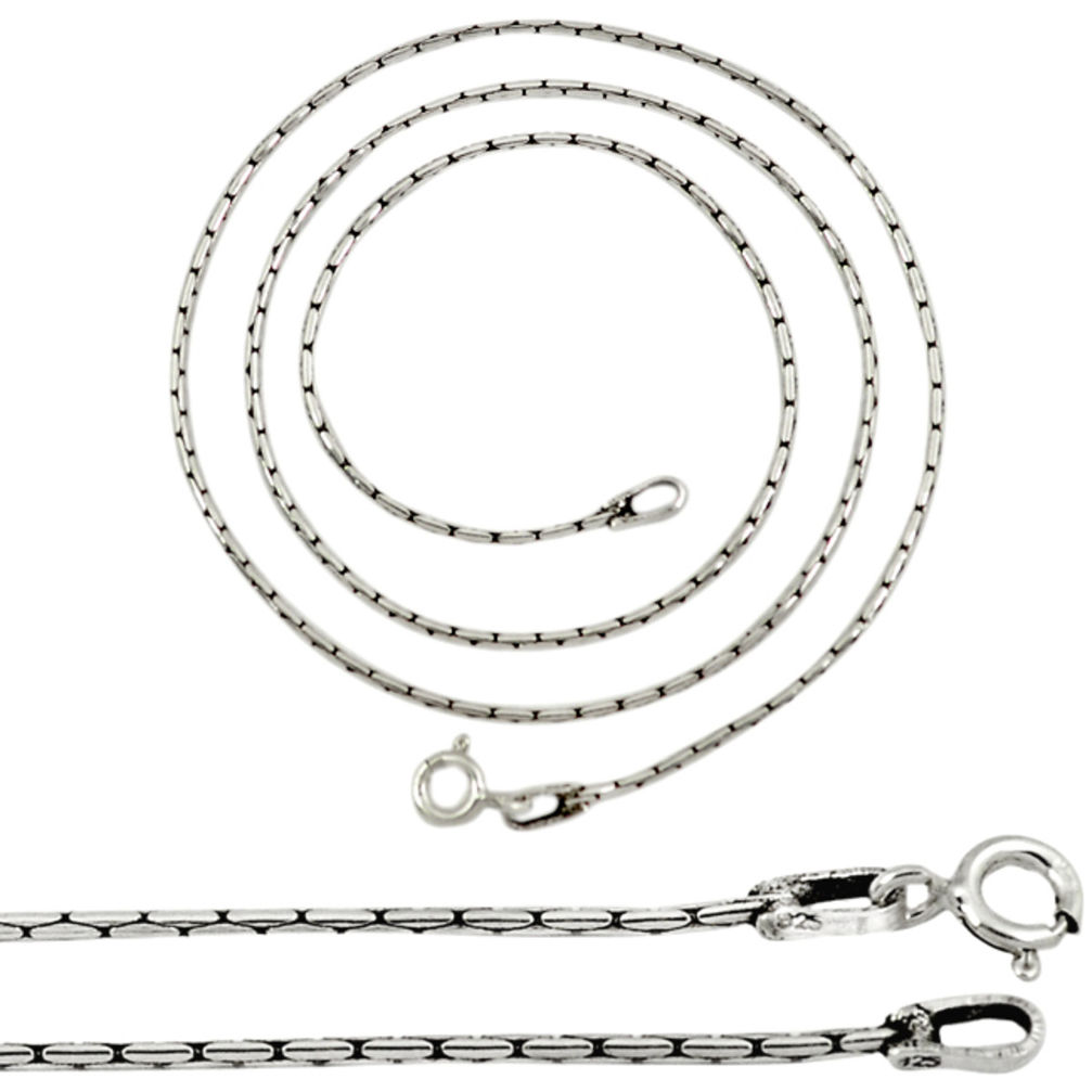 925 sterling plain silver snake necklace chain jewelry a8280