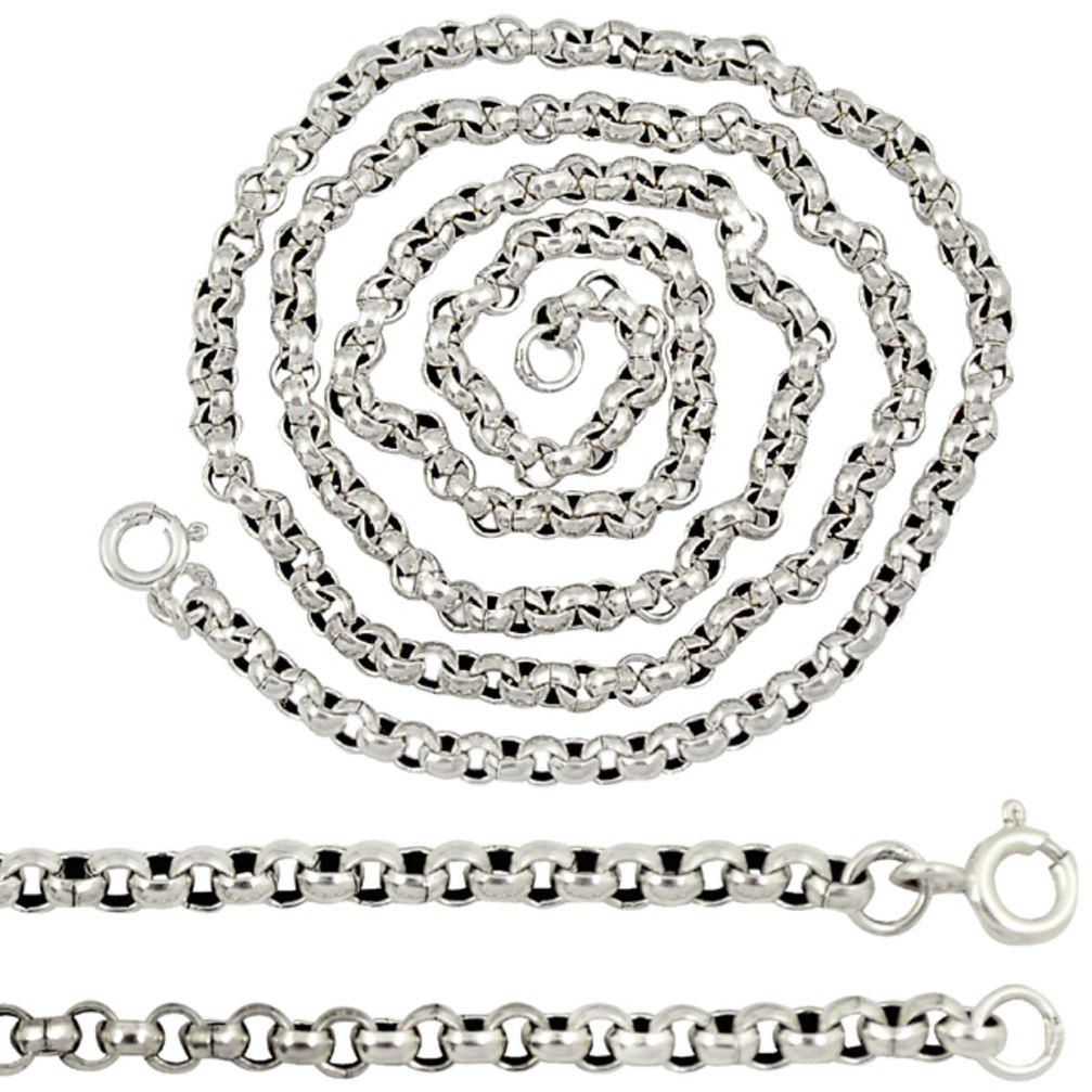 925 sterling silver fine box design necklace chain jewelry a8303