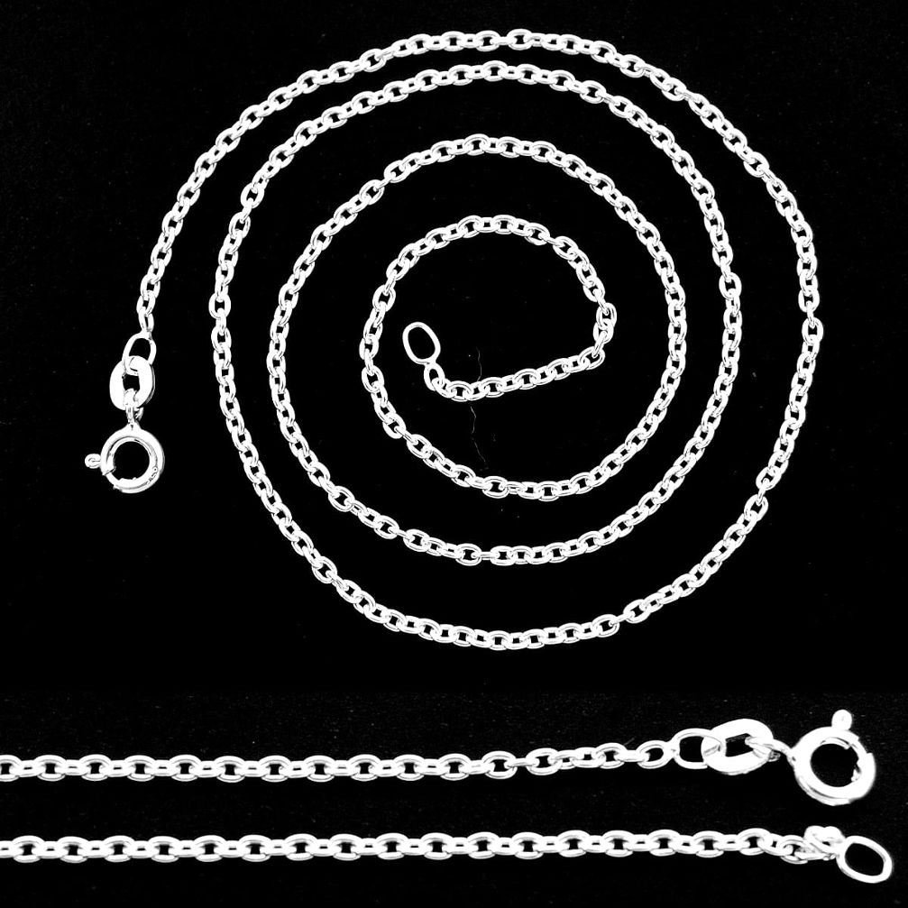4.69gms box chain 925 silver 18 inch chain necklace jewelry wholesale r48715