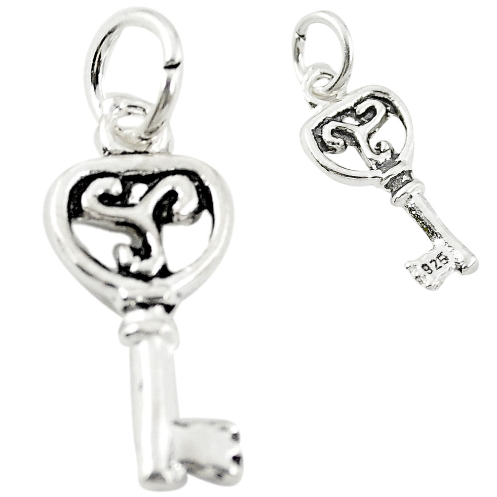 1.69gms key charm baby jewelry 925 sterling silver children pendant c23128