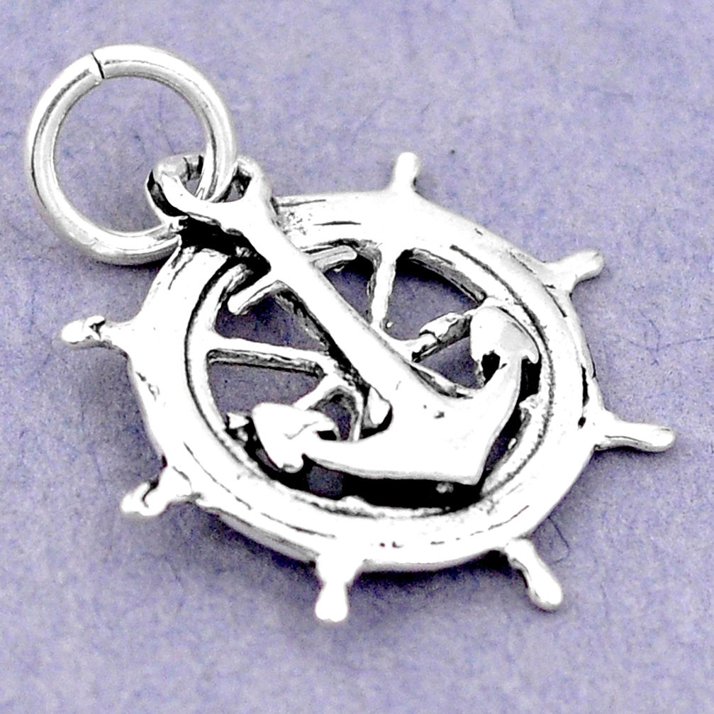 1.83gms traveller newborn charm 925 sterling silver children pendant c21189