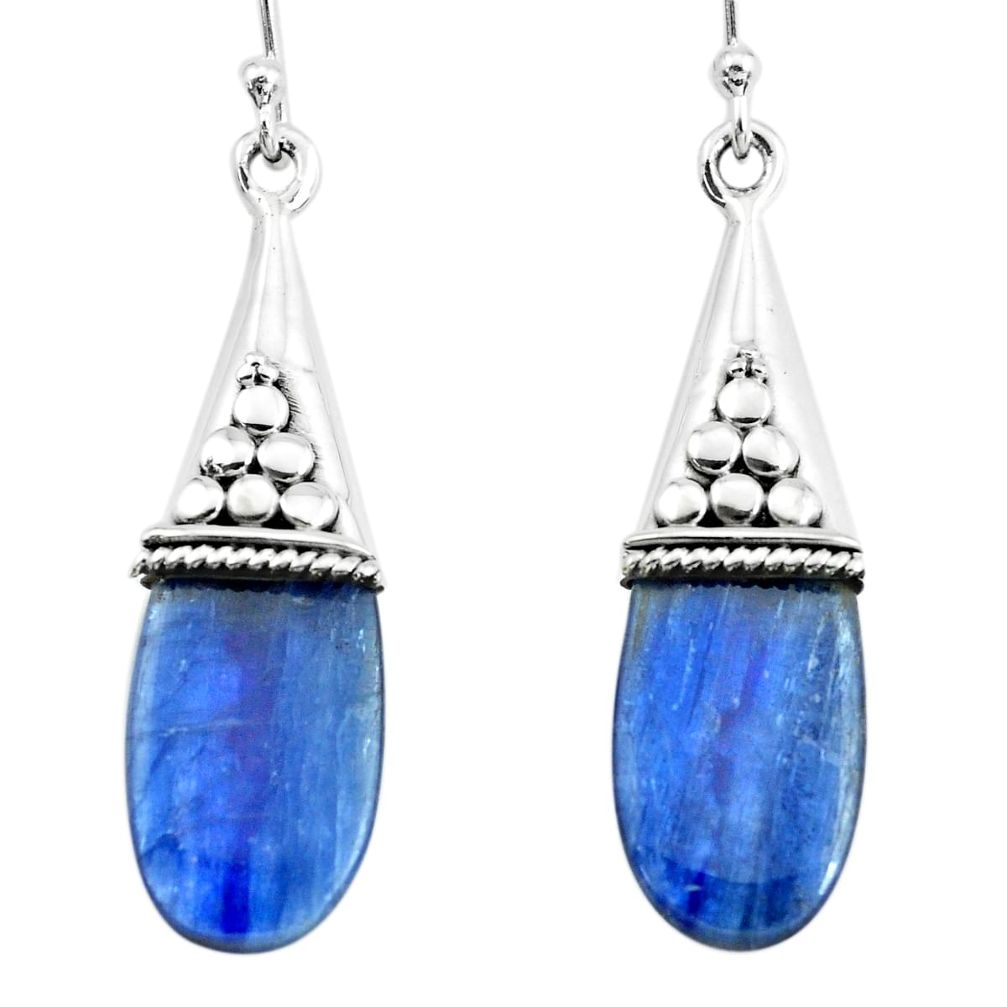925 sterling silver 11.05cts natural blue owyhee opal dangle earrings p66444