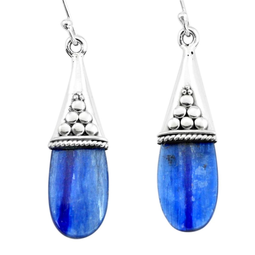 925 sterling silver 10.48cts natural blue owyhee opal dangle earrings p66451