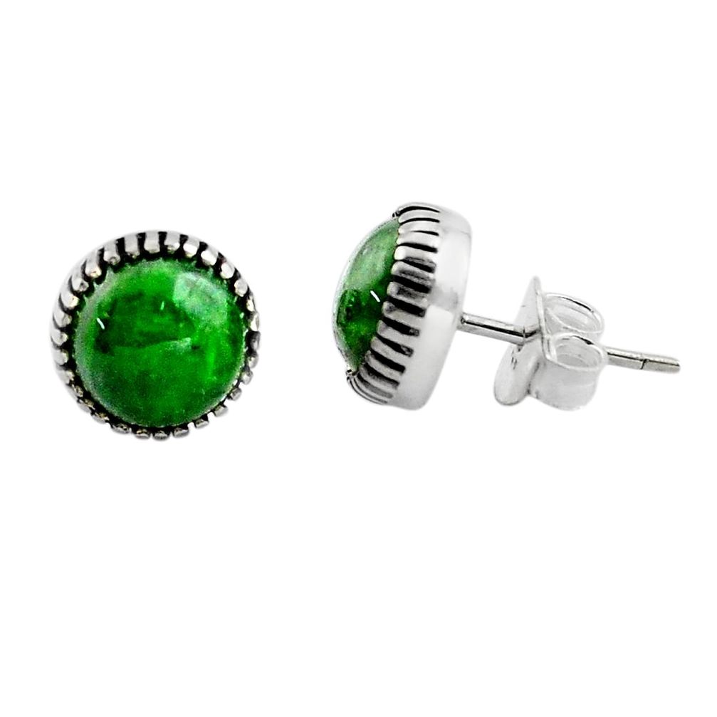 925 sterling silver 5.20cts natural green chrome diopside dangle earrings p88959
