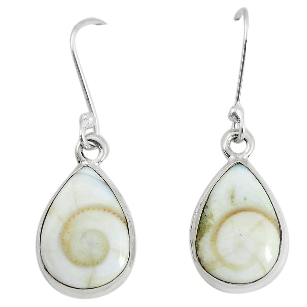 925 sterling silver 10.32cts natural white shiva eye dangle earrings p58434