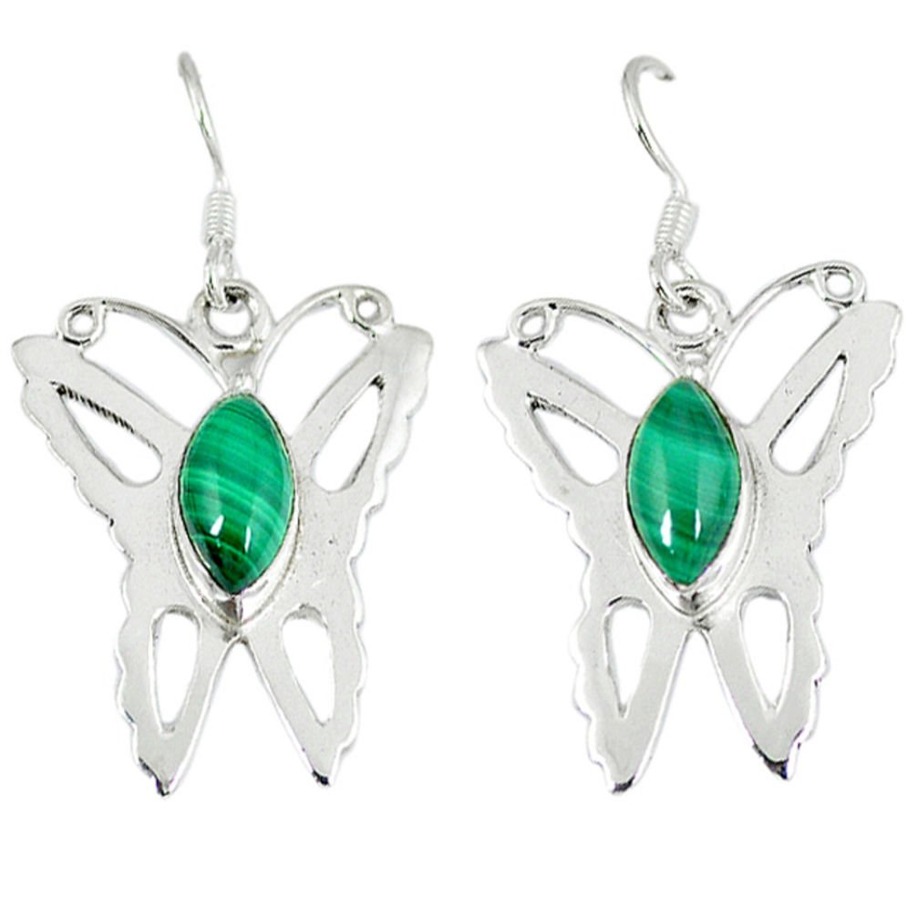 lachite (pilot's stone) 925 silver butterfly earrings d12502