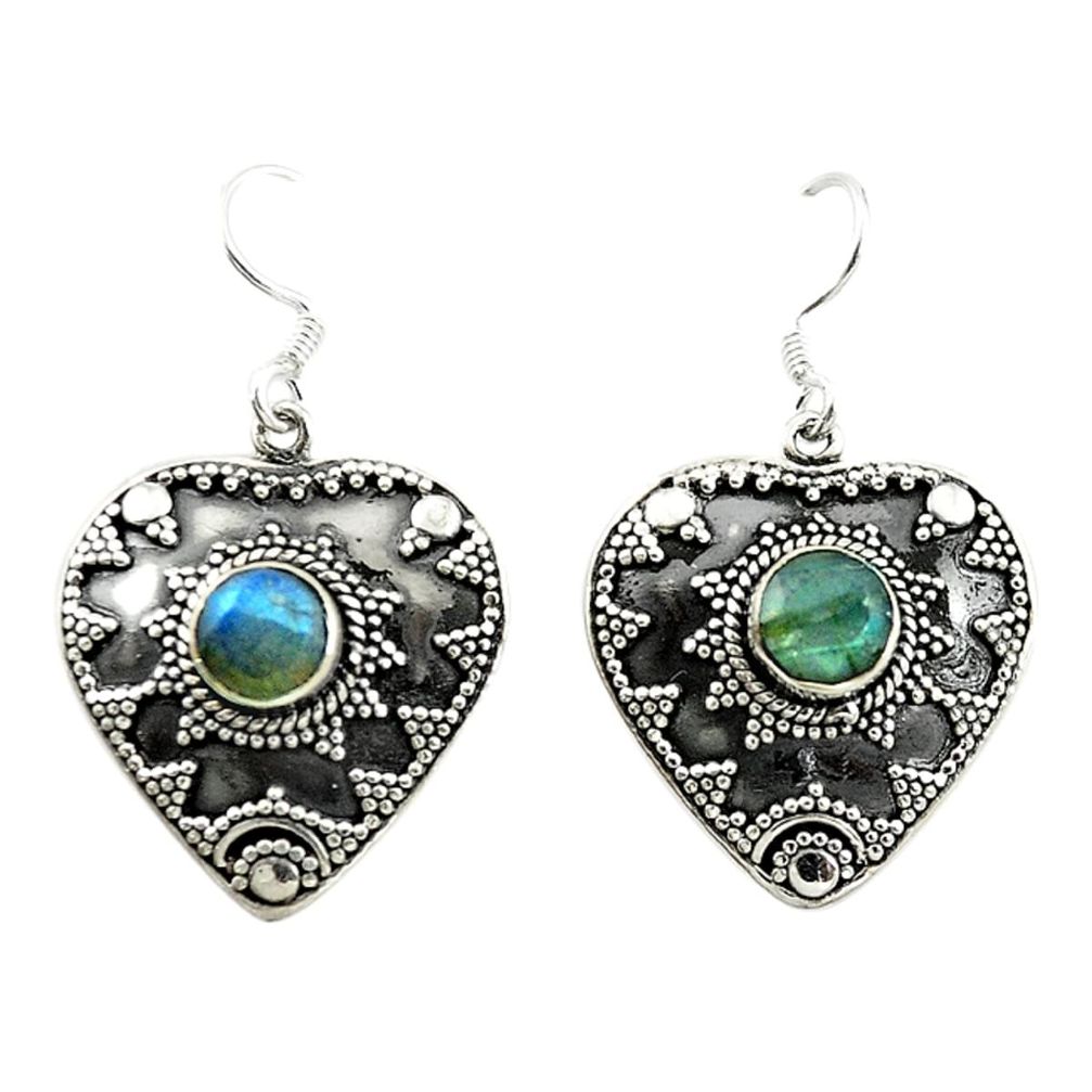 925 sterling silver natural blue labradorite dangle earrings jewelry d15130