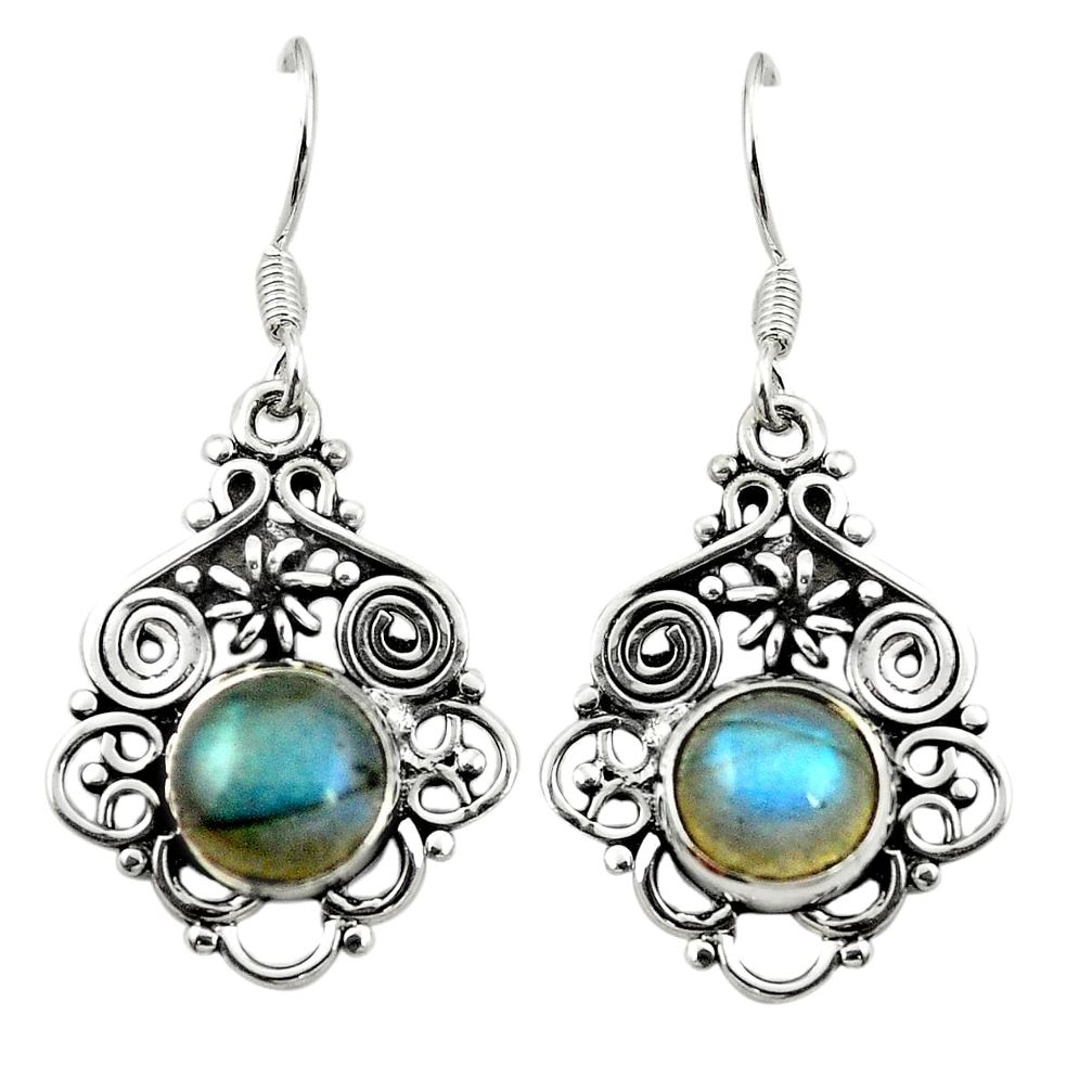 925 sterling silver natural blue labradorite dangle earrings jewelry m37259