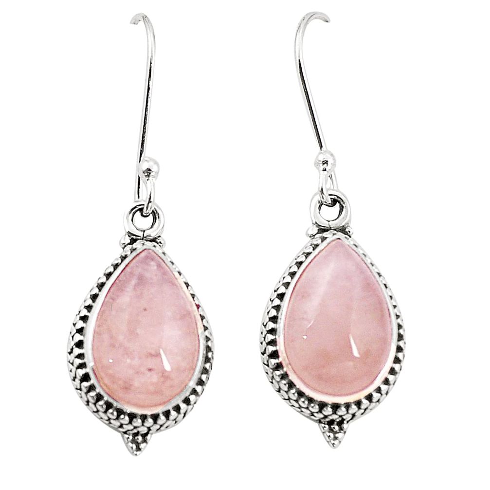 925 sterling silver natural pink morganite dangle earrings jewelry m37517
