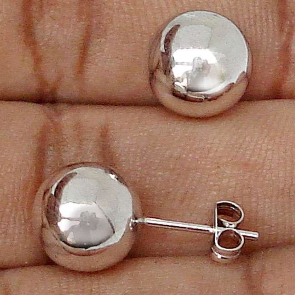 FASHIONABLE SILVER PEARL 925 STERLING SILVER STUD EARRINGS JEWELRY H16169