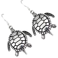 Clearance Sale- 3d moving charm solid 925 sterling silver tortoise earrings jewelry p2694