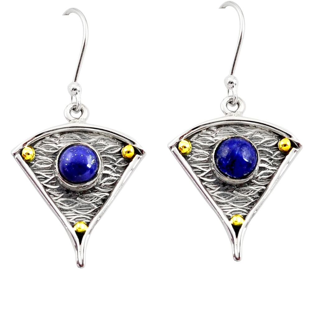 lapis lazuli 14k gold dangle earrings d45814