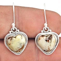 925 silver 9.25cts natural bronze wild horse magnesite dangle earrings t87198