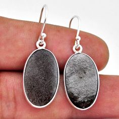 925 silver 10.41cts natural golden sheen black obsidian dangle earrings n53667