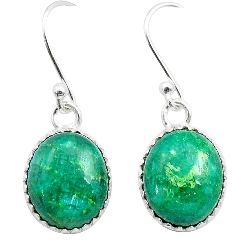 925 silver 11.13cts natural green chrome diopside dangle earrings jewelry u51014