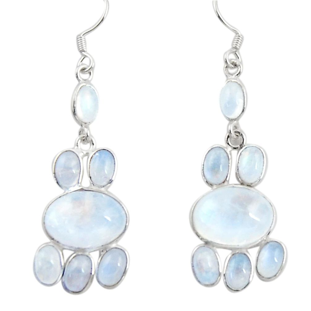 cts natural rainbow moonstone chandelier earrings jewelry d39838