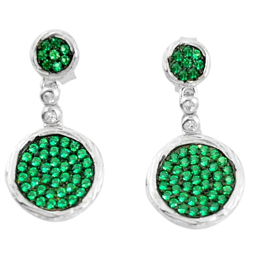 925 sterling silver green emerald quartz dangle earrings jewelry a82813 c24725