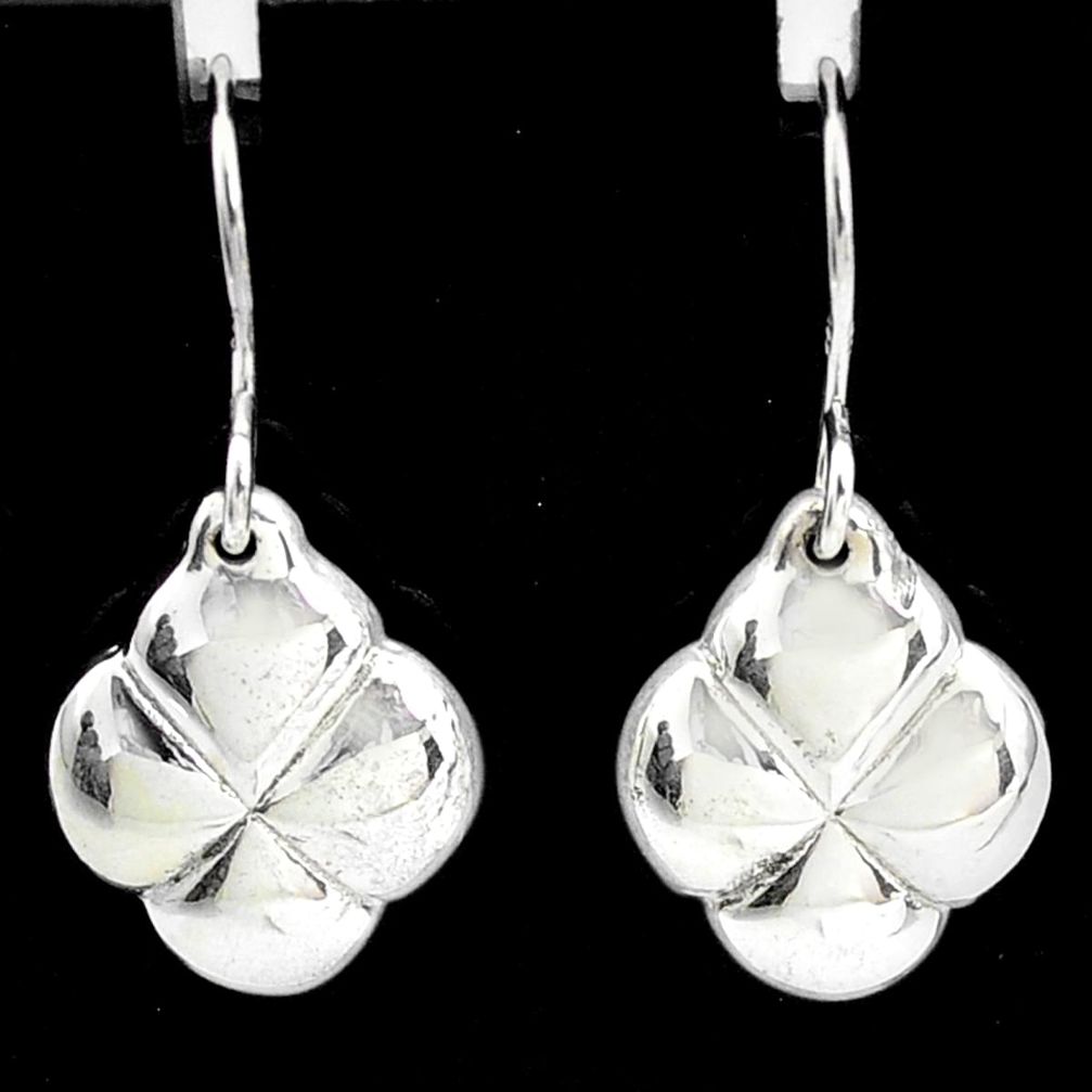 925 sterling silver 2.02gms indonesian bali style solid pattern earrings t6184