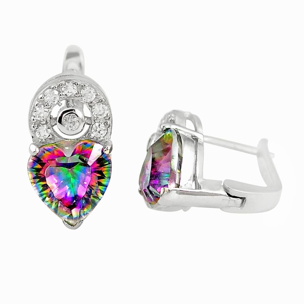 925 sterling silver multi color rainbow topaz topaz stud earrings a77338 c24542