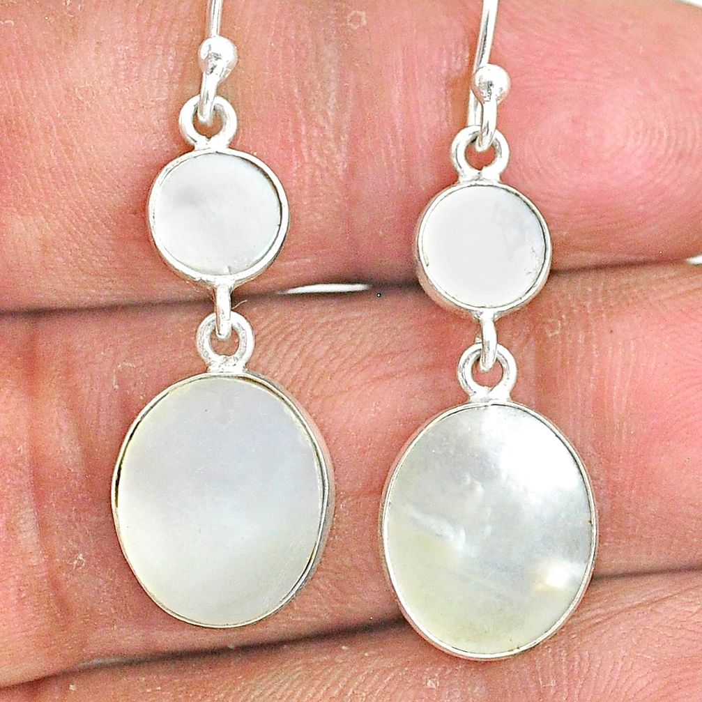 925 sterling silver 7.18cts natural blister pearl earrings jewelry t4096