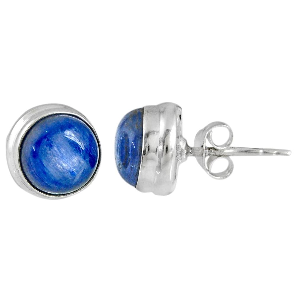 925 sterling silver 5.83cts natural blue kyanite stud earrings jewelry r56287