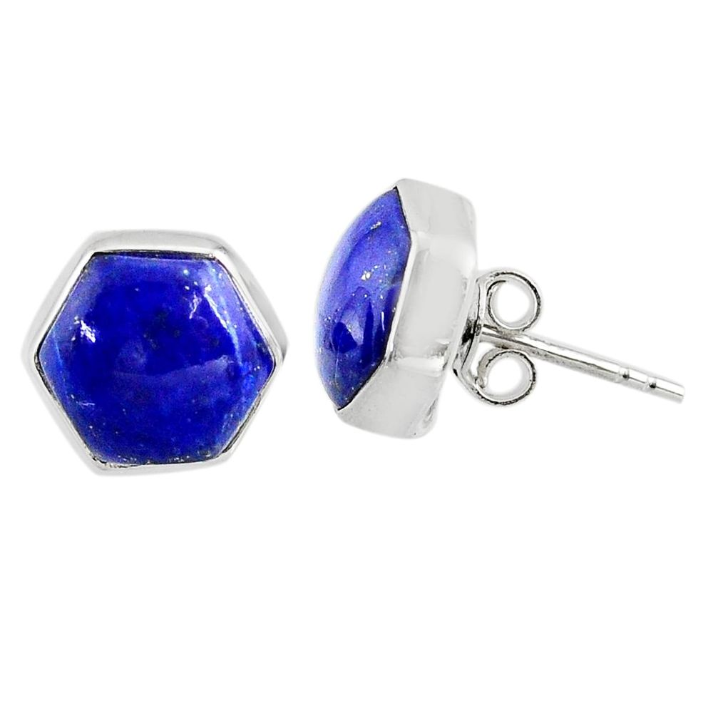 925 sterling silver 8.12cts natural blue lapis lazuli earrings jewelry r80318