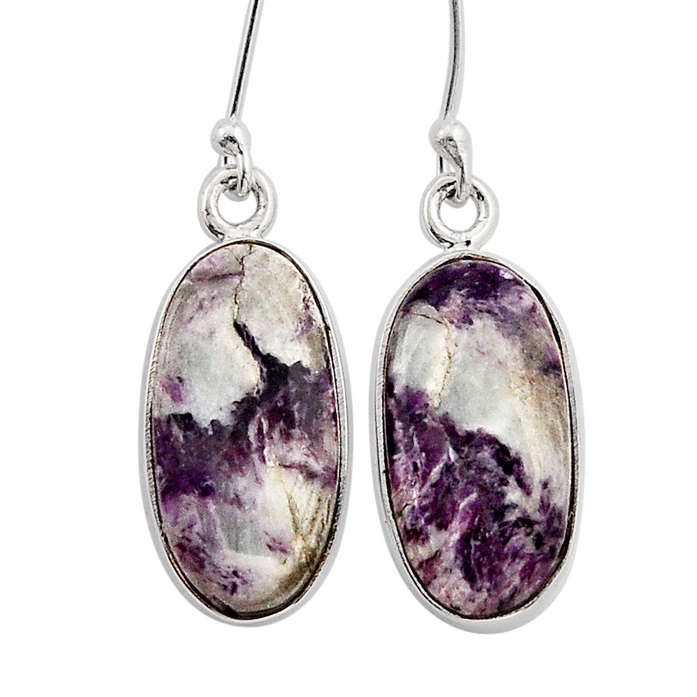 925 sterling silver 13.10cts natural kammererite dangle earrings jewelry n8778