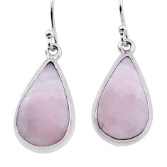 925 sterling silver 12.96cts natural pink opal dangle earrings jewelry n32203