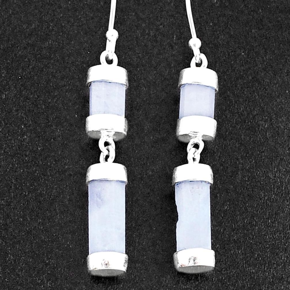 925 sterling silver 16.44cts natural rainbow moonstone dangle earrings t36060