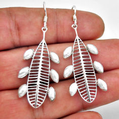 925 sterling silver 9.11cts natural white pearl dangle earrings jewelry n51139